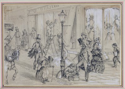 伦敦街景，乔治·奥古斯塔斯·萨拉（1828-96）1859年的“两次昼夜”插图 作者 William McConnell